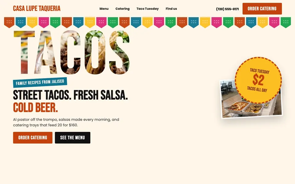 Casa Lupe Taqueria website